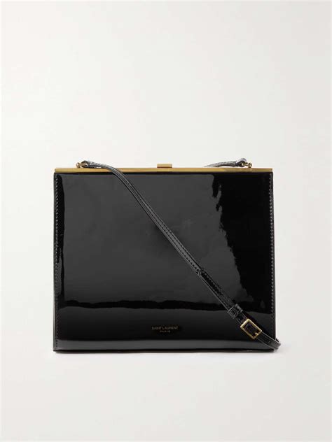 le anne marie ysl|Saint Laurent Le Anne Marie Large YSL Patent Shoulder .